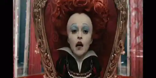 Red Queen of Hearts on Her Throne