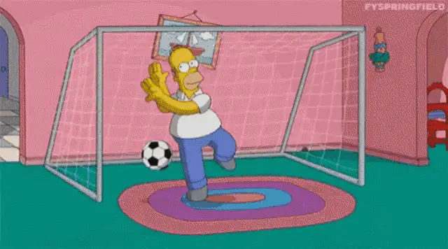 Homer Simpson's Goalkeeper Fail in The Simpsons