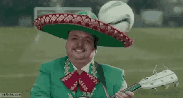 Mexican Mariachi Man's Soccer Header