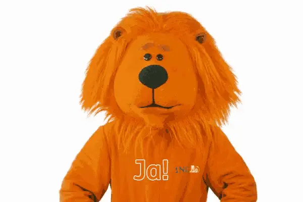 ING Leeuw Mascot Says Ja!