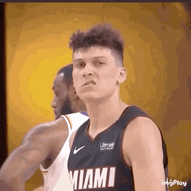 Tyler Herro's Mean Mug Face