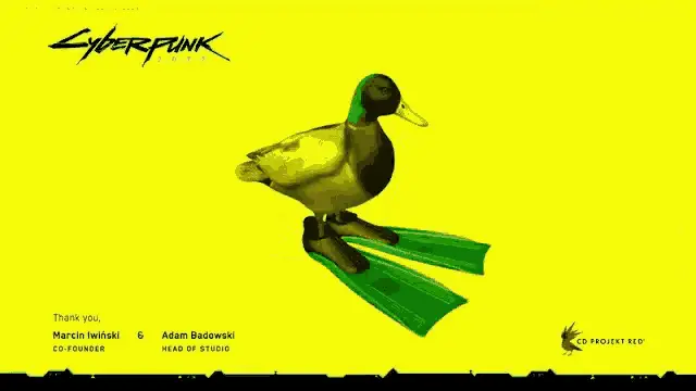 Cyberpunk 2077 Duck with Flippers