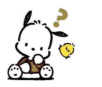 Pochacco & Piyo: Confused Question Mark