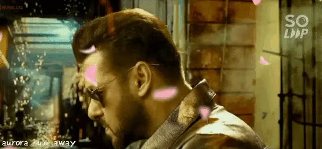 Salman Khan in Radhe with Flying Petals