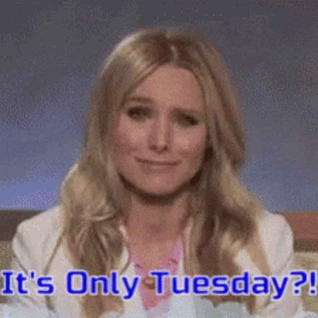 It's Only Tuesday?! Reaction Meme