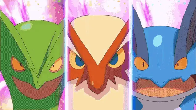 Pokémon Mega Evolution: Sceptile, Blaziken, Swampert