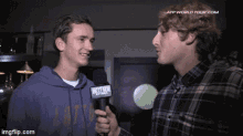 Tsitsipas with Microphone