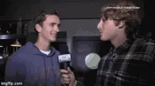 Tsitsipas with Microphone