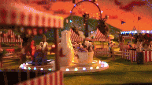 Bunnies Having Fun at the Carnival