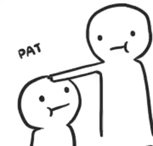 Animated Stick Figures Patting