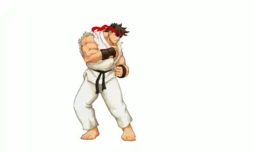 Ryu Unleashes Hadouken in Street Fighter