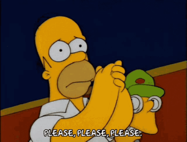 Homer Simpson Pleads in The Simpsons