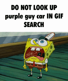 Don't Search Purple Guy Car
