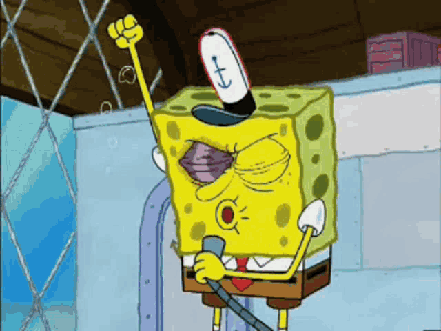 Spongebob Yells 'Football!!!'