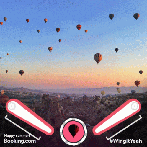 Booking.com Pinball Hot Air Balloon Ad: #WingItYeah