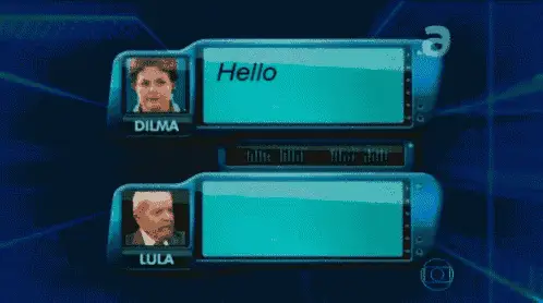 Dilma and Lula's Hello Chat