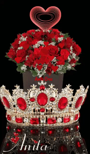 Rosas Rojas y Corona de Anita