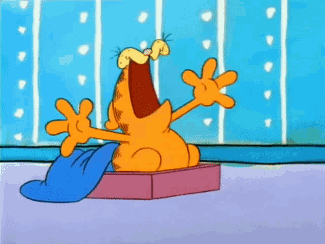 Garfield Yawning or Screaming