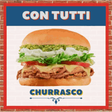 Churrasco Sandwich Advertisement