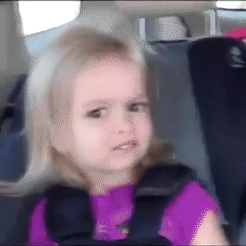 Confused Awkward Little Girl