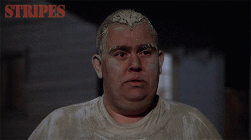 John Candy as Dewey Oxberger in Stripes