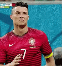 Cristiano Ronaldo on the Football Field
