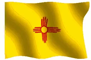 Waving New Mexico Flag