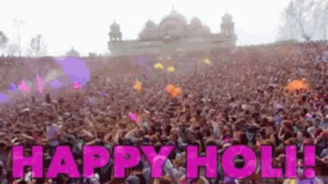 Vibrant Happy Holi Festival Party