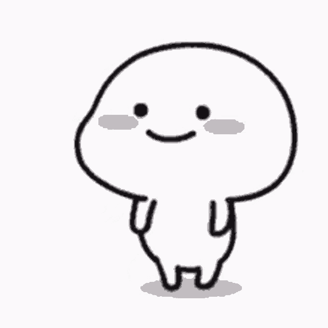 Happy Dancing Cartoon Character