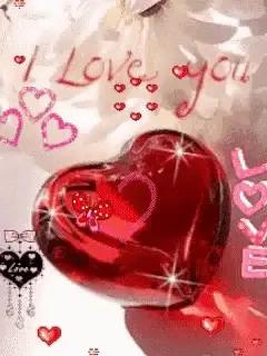 Sparkling 'I Love You' Heart