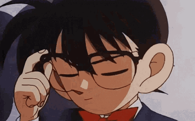 Detective Conan's Iconic Glasses Moment