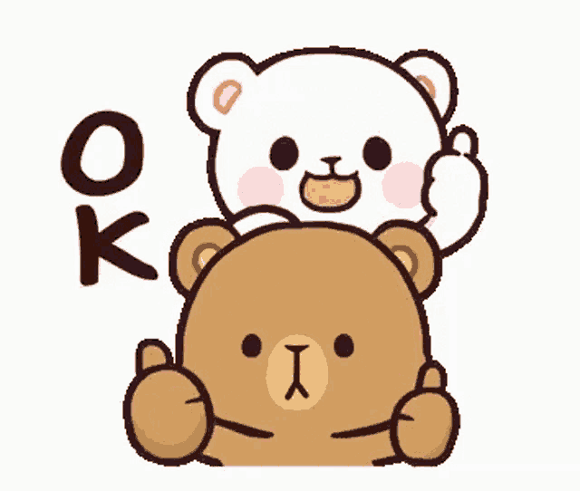 Milk And Mocha Bears: OK Thumbs Up