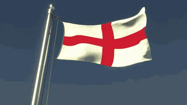 Waving England Flag