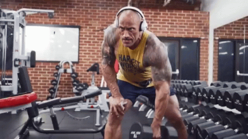 Dwayne 'The Rock' Johnson's Dumbbell Row