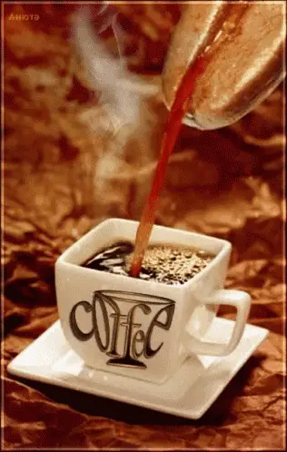 Pouring Fresh Coffee into a Cup – free memes GIF download | meme platform