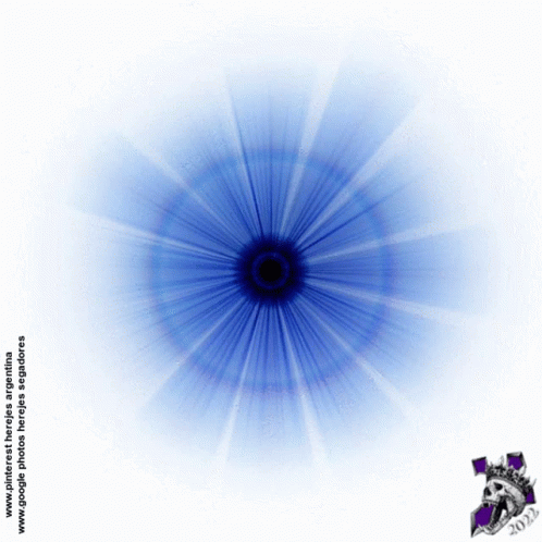 Pulsating Blue Radial Light Effect