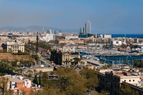 Downtown Barcelona Cityscape