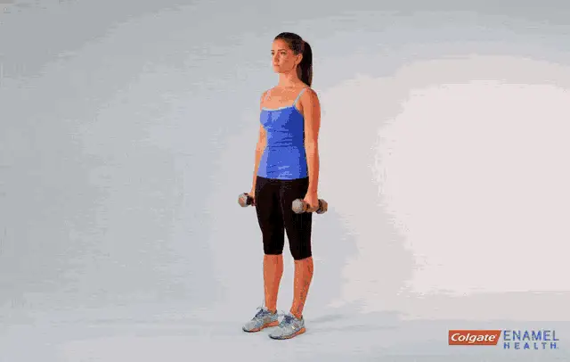 Woman's Standing Lateral Raise Workout
