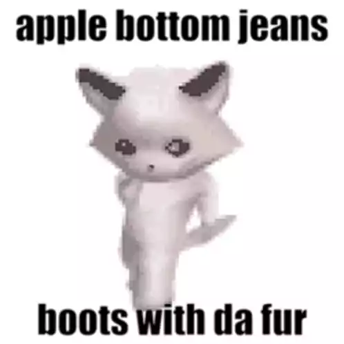 Apple Bottom Jeans Cat Dance Meme