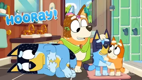 Bluey and Family Celebrate: Hooray!