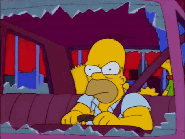 Homer Simpson's Road Rage