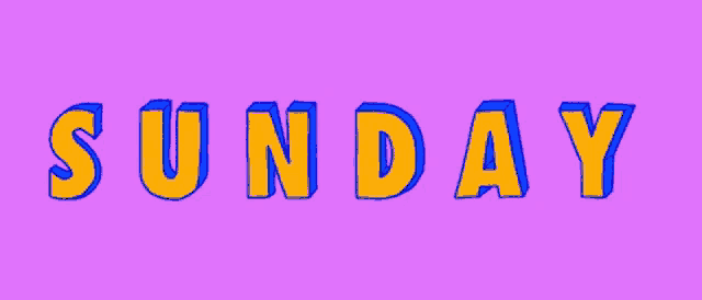 Sunday: The Weekend Day