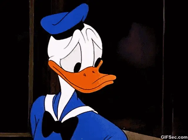 Donald Duck Says No Stop