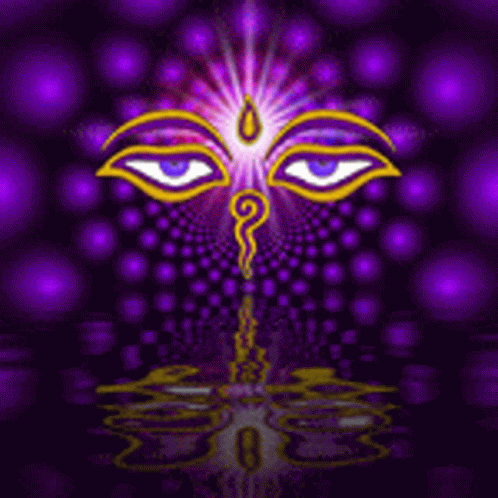 Mystical Buddha Eyes Reflection Art