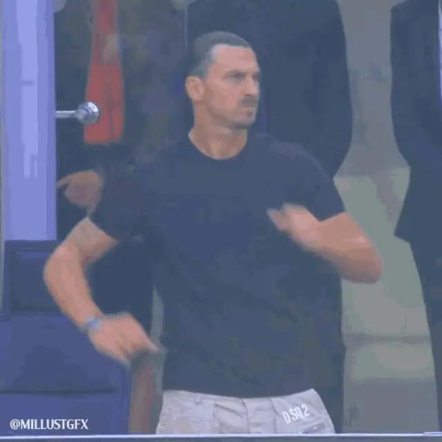 Zlatan Ibrahimovic's Intense Reaction
