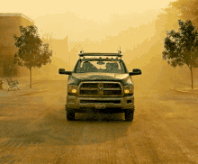 Ram Truck in a Sandstorm