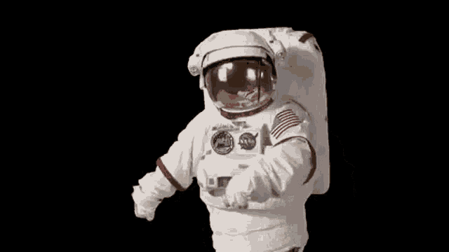 NASA Astronaut Performs Space Dance