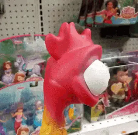 Moana Chicken's Exaggerated Reaction