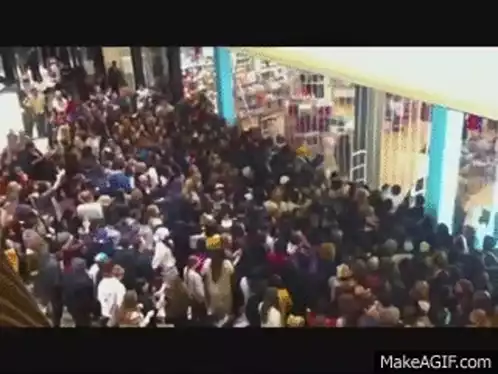 Crowded People on Opening Day