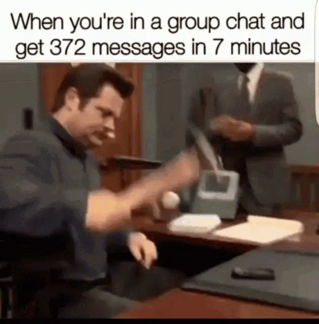 Ron Swanson Reacts to Group Chat Spam